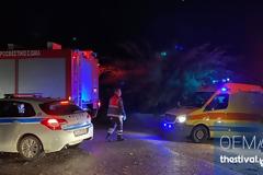 Δραματική διάσωση 21χρονου που παρασύρθηκε από χείμαρρο στο Καβαλάρι Θεσσαλονίκης