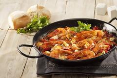 Γαρίδες σαγανάκι με φέτα και μυρωδικά