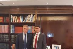 Συνάντηση του Θανάση Καββαδά με τον Λευτέρη Αυγενάκη  -χρηματοδότηση των αθλητικών Σωματείων εξαιτίας της επιδημίας του κορονοϊού.