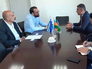Φωτογραφία για Συνάντηση του Περιφερειάρχη Δυτικής Ελλάδας, Νεκτάριου Φαρμάκη με τον Πρέσβη του Αζερμπαϊτζάν στην Ελλάδα, Anar Huseynov.