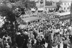 Η Λεωφόρος Κίρωφ την ώρα της κηδείας του Αγίου Λουκά. 31 Μαΐου/13 Ιουνίου 1961.