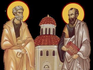 Φωτογραφία για Άγιοι των Αποστόλων Πρωτόθρονοι, Πέτρο και Παύλο, πρεσβεύσατε υπέρ ημών των αμρτωλών