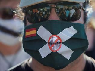 Φωτογραφία για Ισπανία: Διαδήλωση κατά της υποχρεωτικής χρήσης μάσκας