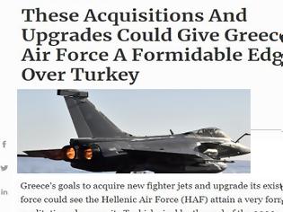 Φωτογραφία για Forbes: Πώς η Ελλάδα θα υπερέχει στρατιωτικά της Τουρκίας σε Αιγαίο και Ανατολική