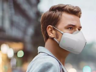 Φωτογραφία για Επαναφορτιζόμενη μάσκα με φίλτρο καθαρισμού αέρα