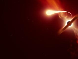 Φωτογραφία για Οι τελευταίες στιγμές ενός άστρου που καταστρέφεται από μια μαύρη τρύπα