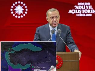 Φωτογραφία για Νέο προκλητικό βήμα με χάρτη από την Τουρκία - Είστε παράνομοι απαντά η Αθήνα