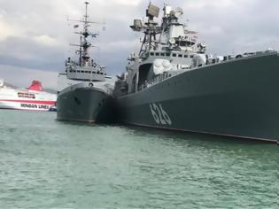 Φωτογραφία για Έδεσε στον Πειραιά το τεράστιο ρωσικό πολεμικό πλοίο «Vice Admiral Kulakov»