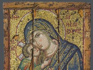 Φωτογραφία για Η Παναγία η Επίσκεψις,ψηφιδωτή εικόνα,τέλη 13ου αιώνα