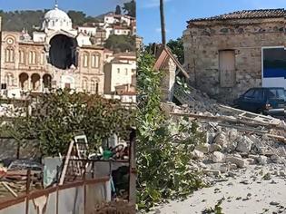 Φωτογραφία για Σεισμός στη Σάμο: Έπεσε εκκλησία στο Καρλόβασι