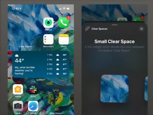 Φωτογραφία για Clear Spaces: ΠΩΣ θα έχεις transparent widgets στην homescreen του iOS 14