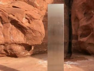 Φωτογραφία για ΗΠΑ: Μυστηριώδης μεταλλικός μονόλιθος βρέθηκε στην έρημο της Γιούτα