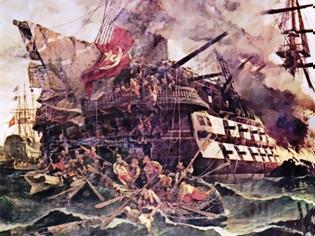 Φωτογραφία για Η ναυμαχία του Τσεσμέ (1770), η πανωλεθρία των Τούρκων και ο Ιωάννης Βαρβάκης