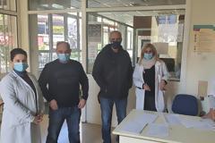 Επίσκεψη Γ. Βαρεμένου στο εμβολιαστικό κέντρο του ΚΥ Αγρινίου