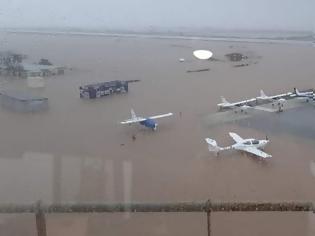 Φωτογραφία για Έβροs: Μεγάλες ζημιές στο αεροδρόμιο της Αλεξανδρούπολης