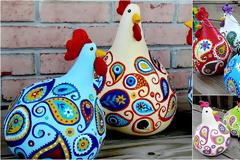 DIY Διακοσμητικές πασχαλινές φιγούρες από αποξηραμένες κολοκύθες