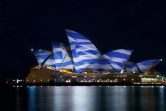 25η Μαρτίου : Φωταγώγηση εμβληματικών κτιρίων στα χρώματα της ελληνικής σημαίας