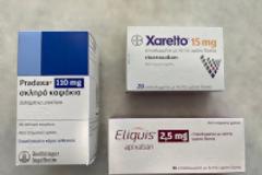 Μειωμένη στο μισό η συμμετοχή ασφαλισμένων από χθες σε Xarelto, Pradaxa, Eliquis