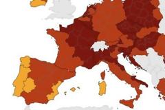 Κορονοϊός: Στο κόκκινο η Ελλάδα στους χάρτες του ECDC. Τι ισχύει για τον δείκτη θετικότητας