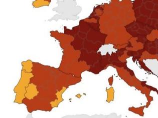 Φωτογραφία για Κορονοϊός: Στο κόκκινο η Ελλάδα στους χάρτες του ECDC. Τι ισχύει για τον δείκτη θετικότητας