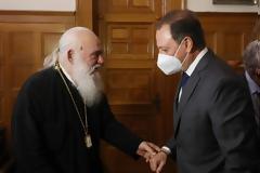 Συνάντηση Σπ. Λιβανού με τον αρχιεπίσκοπο Ιερώνυμο