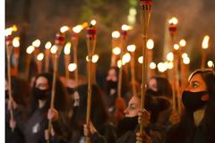 Διαδήλωση στο Γερεβάν για την 106η επέτειο από τη γενοκτονία των Αρμενίων