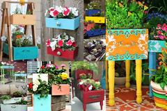 DIY Γλάστρες - Κασπώ από παλιά συρτάρια