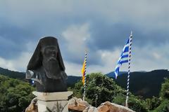 3 Ιουνίου τους έτους 1821.Η αγχόνη του σεμνού Ιεράρχη στήνεται εμπρός της οικίας του στα πανέμορφα Θεραπειά της Βασιλεύουσας