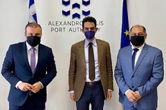 Στο λιμάνι Αλεξανδρούπολης ο Διευθύνων ύμβουλος του ΟΣΕ.