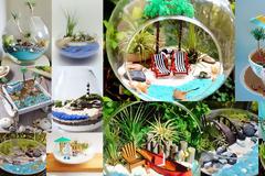 DIY Καλοκαιρινές μινιατούρες σε γυάλες