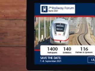 Φωτογραφία για 7ο ΦΟΡΟΥΜ RAILWAY  στο Βερολίνο 7  και 8 Σεπτεμβρίου 2021-Το κορυφαίο Ευρωπαϊκό συνέδριο της σιδηροδρομικής βιομηχανίας.