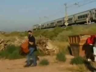 Φωτογραφία για Ισπανία: τρένο “έλιωσε” αυτοκίνητο.