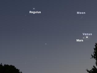 Φωτογραφία για Η Αφροδίτη συναντά τον Άρη και την Σελήνη στον νυχτερινό ουρανό