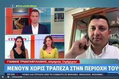 Ο Δήμαρχος Ξηρομέρου στο Mega, για το θέμα του κλεισίματος της Τράπεζας Πειραιώς του Αστακού.
