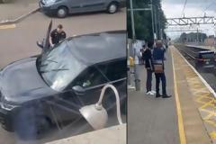 Έφυγε γκαζωμένος μέσα στις γραμμές του τρένου, για να ξεφύγει από την αστυνομία (βίντεο)