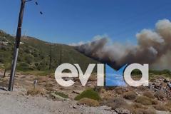 Φωτιά Εύβοια: Μήνυμα του 112 για προληπτική εκκένωση στα Μεσοχώρια Καρύστου