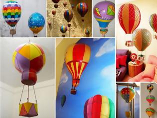 Φωτογραφία για DIY Διακοσμητικά Αερόστατα από Κολοκύθες