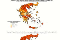 254 κρούσματα στην Αττική, 115 στη Θεσσαλονίκη. Ο χάρτης της διασποράς