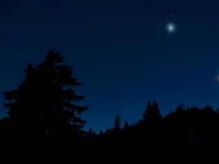 Φωτογραφία για Η Αφροδίτη πλησιάζει τον λεπτό μηνίσκο της Σελήνης