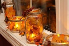 Πως θα φτιάξετε DIY Φθινοπωρινά Κηροπήγια με Φυσικά Φύλλα