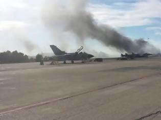 Φωτογραφία για Φωτιά στον Άραξο μπροστά από το στρατιωτικό αεροδρόμιο