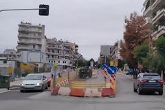 Θεσσαλονίκη: Έφυγαν οι λαμαρίνες του μετρό στην Καλαμαριά.