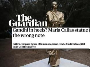 Φωτογραφία για Guardian για το άγαλμα της Μαρίας Κάλλας: «Ο Γκάντι σε τακούνια;»