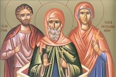 Μνήμη των Αγίων Μελανίππου και Κασσίνης και του υιού αυτών Αντωνίου