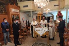 Ο Δήμαρχος Ξηρομέρου Γιάννης Τριανταφυλλάκης στον Πανηγυρικό Εσπερινό στο Αγράμπελο Ξηρομέρου.