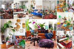 12 Πολύχρωμα Σαλόνια - Καθιστικά σε Boho Στυλ