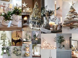 Φωτογραφία για Χριστουγεννιάτικες Διακοσμήσεις σε Λευκό - Ασημί χρώμα
