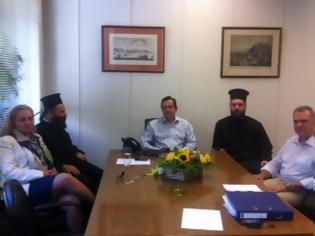 Φωτογραφία για Συνάντηση του Υφυπουργού Εργασίας με τον Αρχιγραμματέα της Ιεράς Συνόδου και δηλώσεις στον ΑΝΤ1