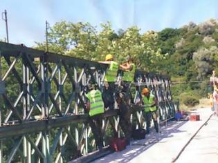 Φωτογραφία για Το 708 Τάγμα Μηχανικού επισκεύασε γέφυρα «Μπέλεϋ» στη Θεσπρωτία