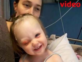 Φωτογραφία για VIDEO: 2χρονη σώθηκε από θαύμα - Μολύβι καρφώθηκε στο μάτι της